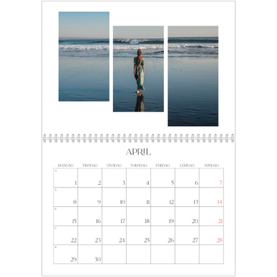 Fotokalender A4 dobbel (30 x 40 cm) — Reisebilder [kalender-forside]