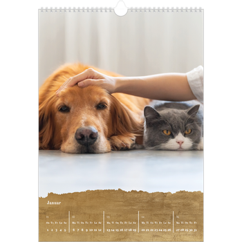 Fotokalender A3 — Gullfolie