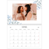 Fotokalender A4 dobbel (30 x 40 cm) — Elegant blomstret [April]