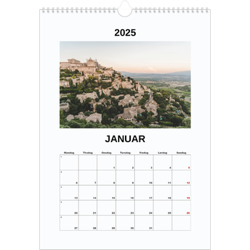 Fotokalender A3 — Enkelt bilde
