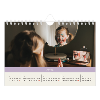 Fotokalender A5 — Pastellkapitler [April]