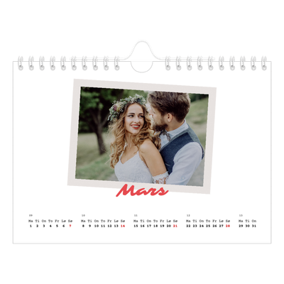 Fotokalender A5 — Signert trykk [Mars]