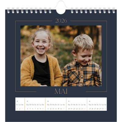 Månedskalender kvadratisk — Prøyssisk blå [kalender-forside]