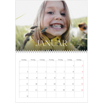 Fotokalender A4 dobbel — Tolv store måneder