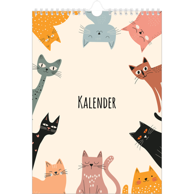 Fotokalender A4 (20 x 30 cm) — Kattepoter og kruseduller [kalender-forside]