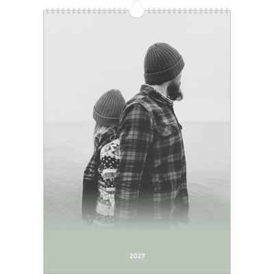 A3 Månedskalender — Grønn gradering [kalender-forside]