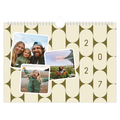 Fotokalender A4 — Retro mønstre [kalender-forside]