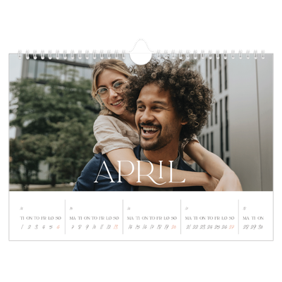 Fotokalender A4 — Store bilder [April]